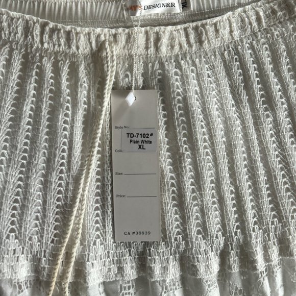 TODAY'S DESIGNER | White skirt | Summer | XL | - Picture 3 of 5
